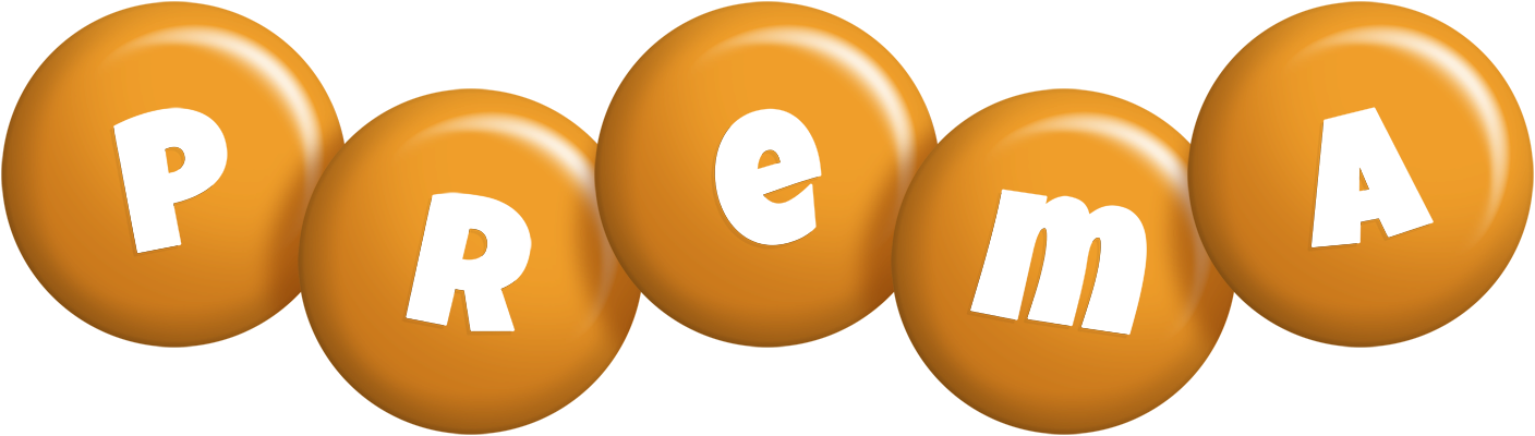 Prema candy-orange logo