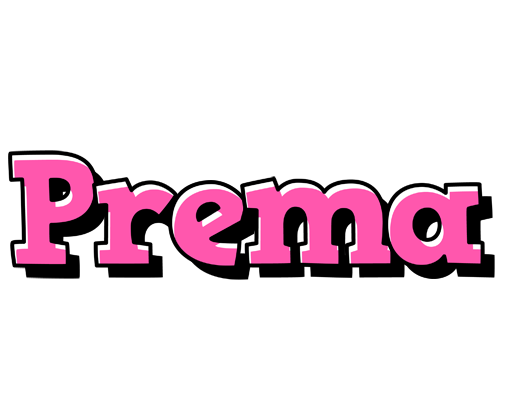 Prema girlish logo