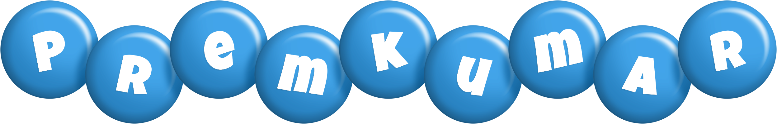 Premkumar candy-blue logo