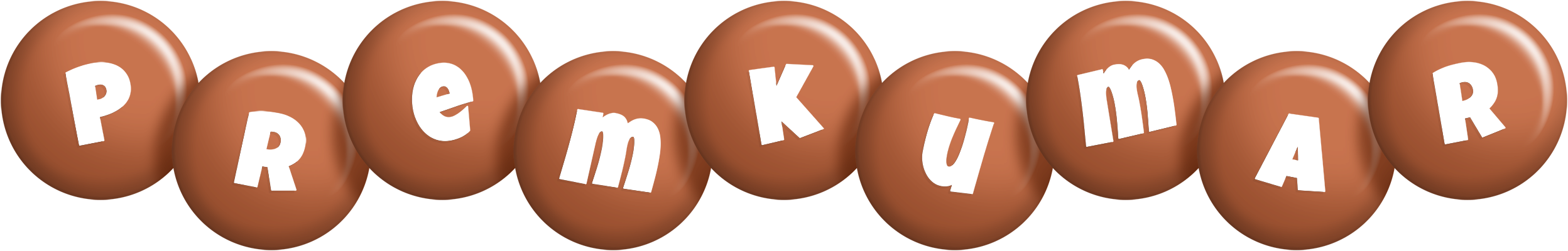Premkumar candy-brown logo