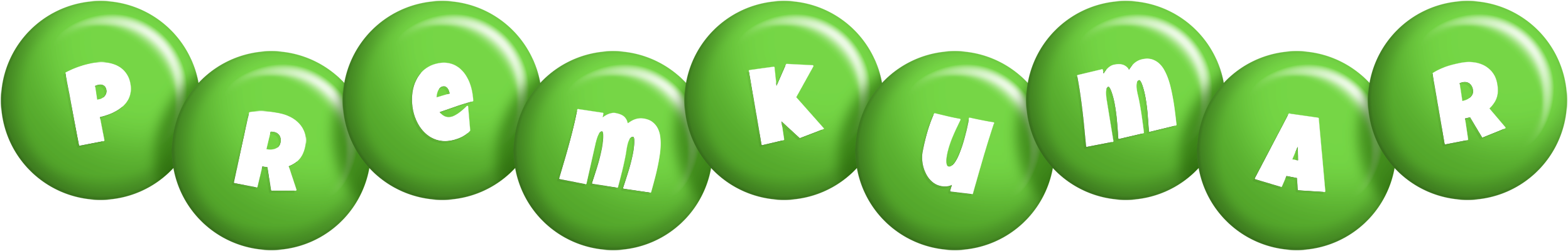 Premkumar candy-green logo