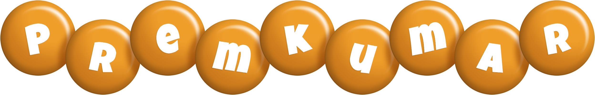 Premkumar candy-orange logo