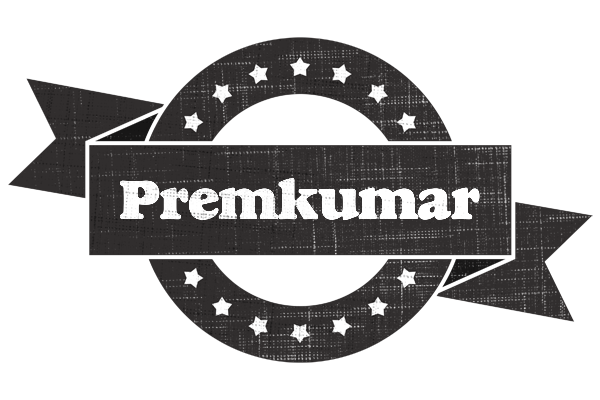 Premkumar grunge logo