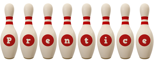 Prentice bowling-pin logo