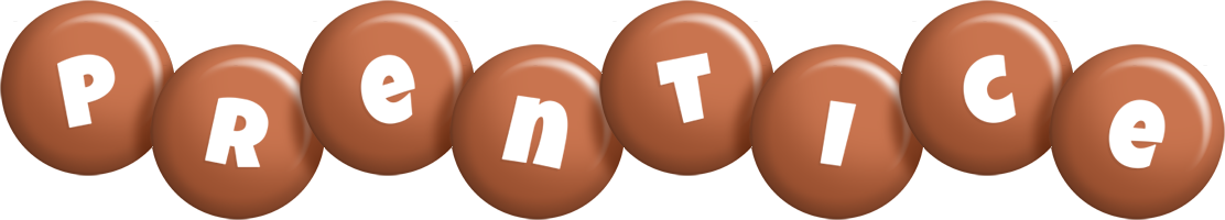 Prentice candy-brown logo