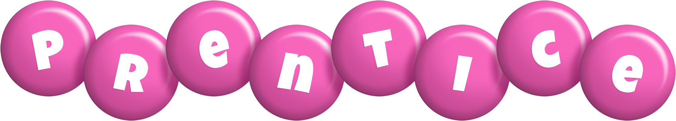 Prentice candy-pink logo