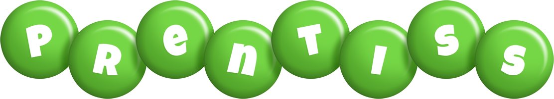 Prentiss candy-green logo