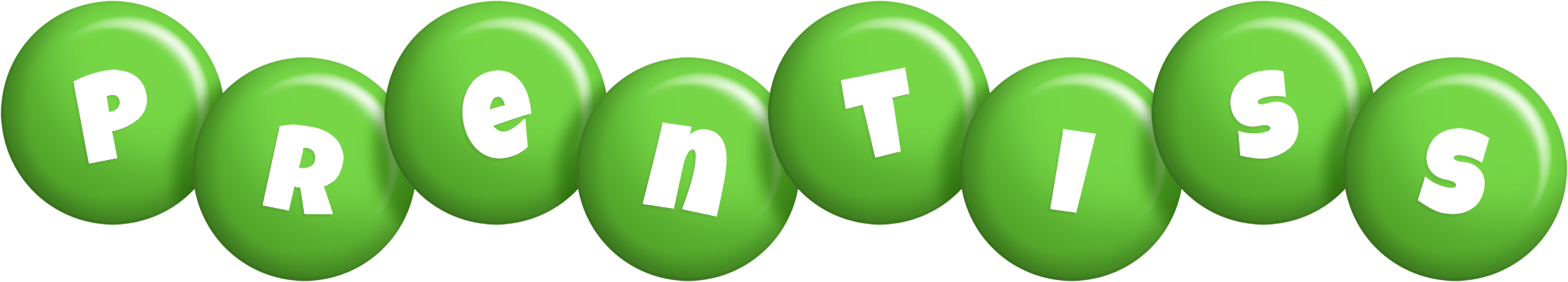 Prentiss candy-green logo