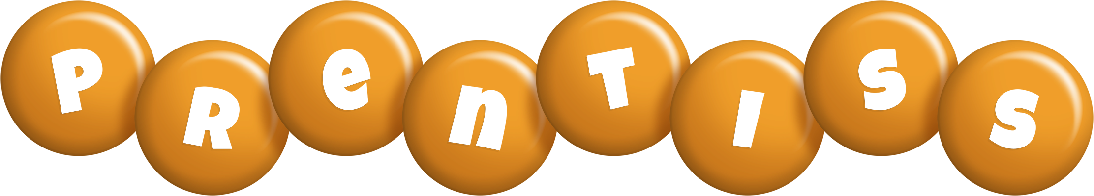 Prentiss candy-orange logo