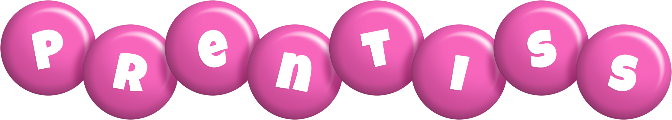 Prentiss candy-pink logo