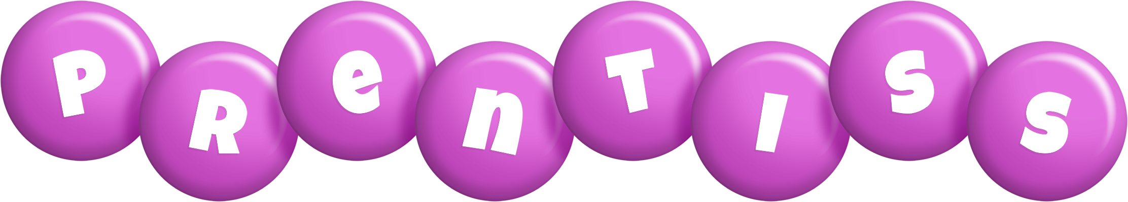 Prentiss candy-purple logo