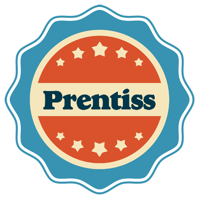 Prentiss labels logo
