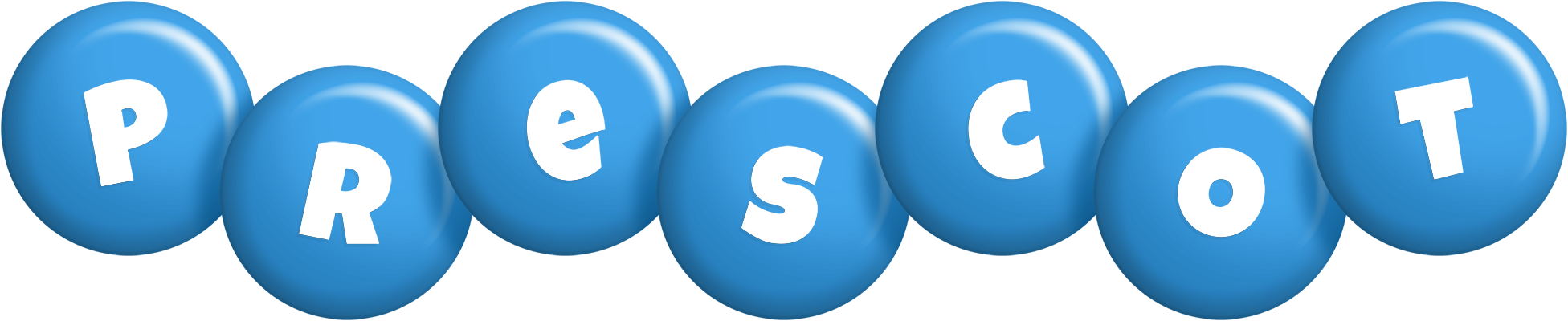 Prescot candy-blue logo