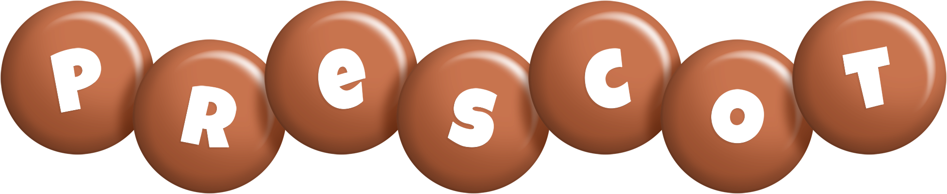 Prescot candy-brown logo