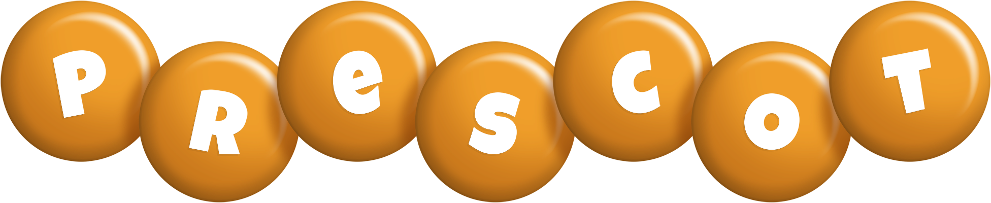 Prescot candy-orange logo