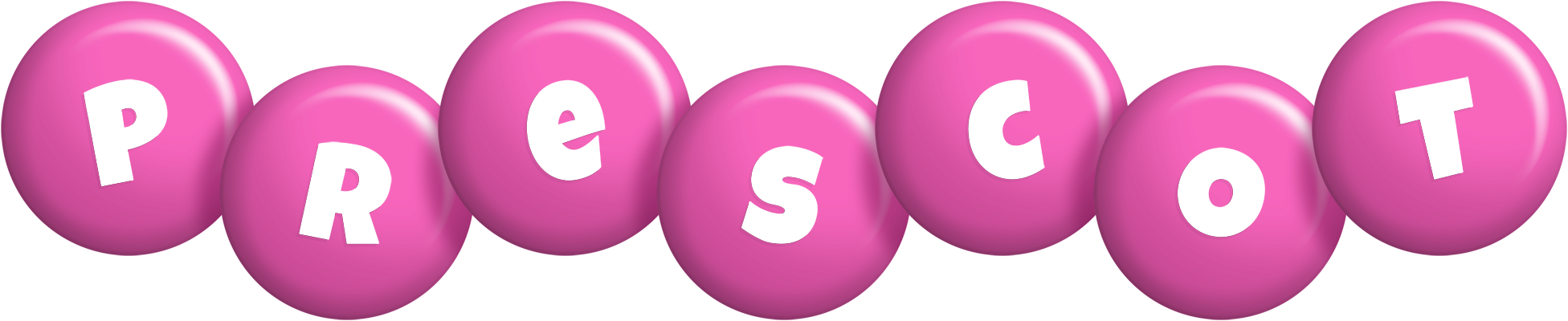 Prescot candy-pink logo