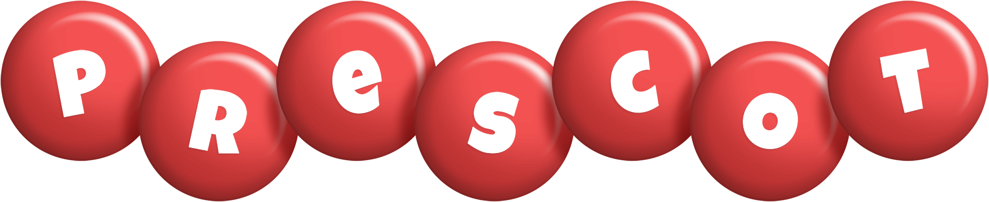 Prescot candy-red logo