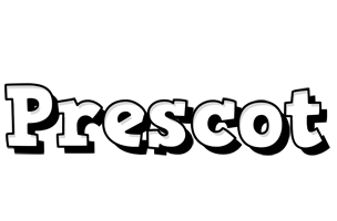 Prescot snowing logo