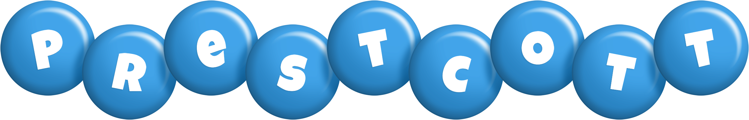 Prestcott candy-blue logo