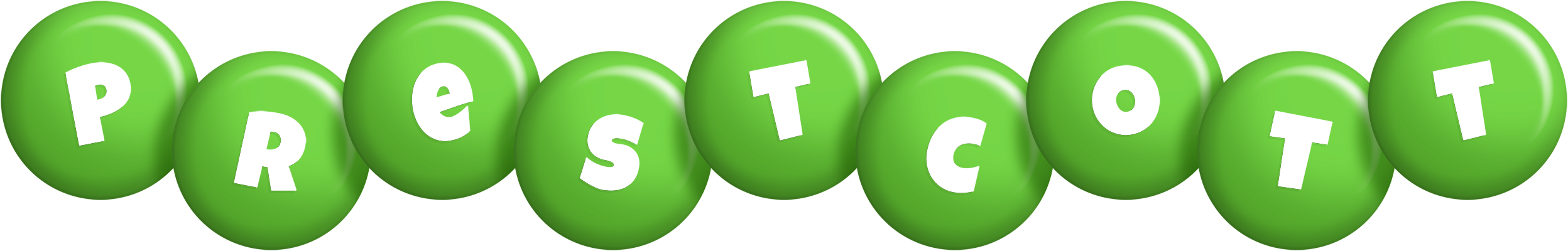 Prestcott candy-green logo