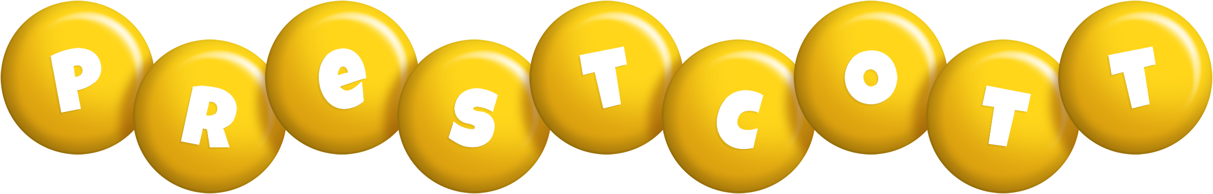 Prestcott candy-yellow logo