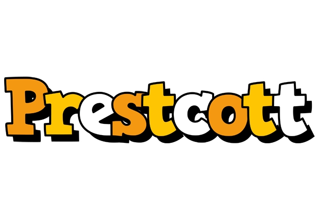 Prestcott cartoon logo