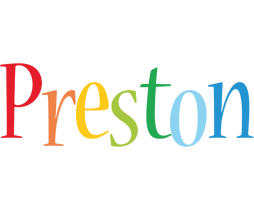 Preston birthday logo