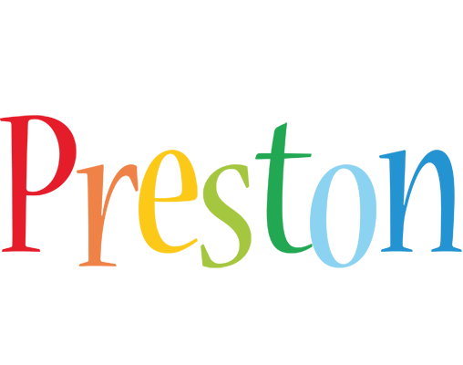 Preston birthday logo