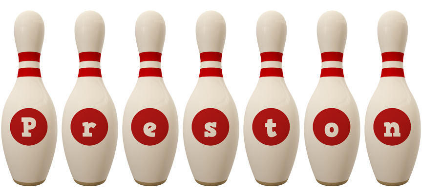 Preston bowling-pin logo