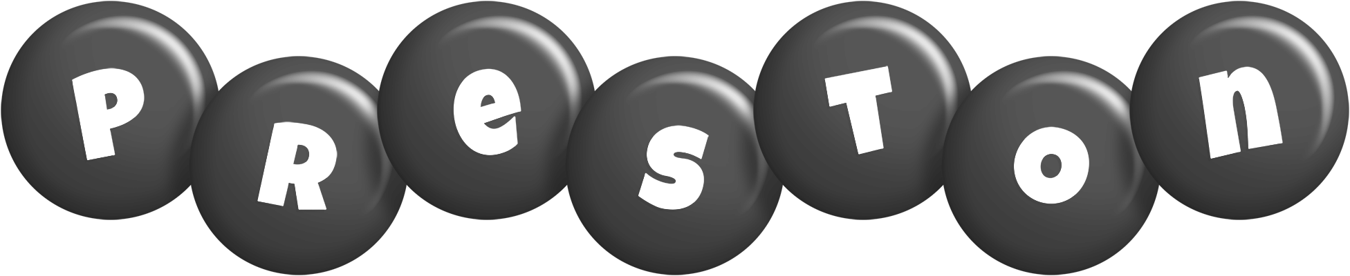 Preston candy-black logo