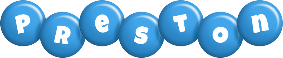 Preston candy-blue logo