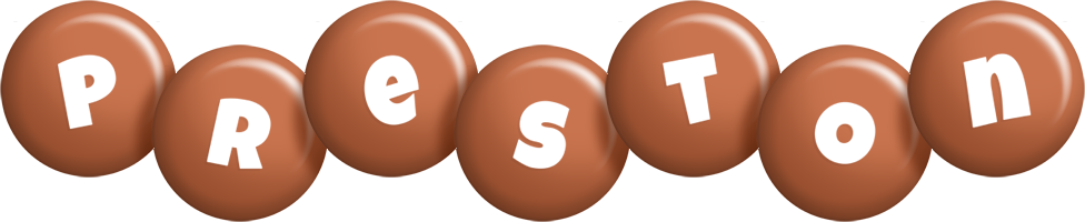 Preston candy-brown logo