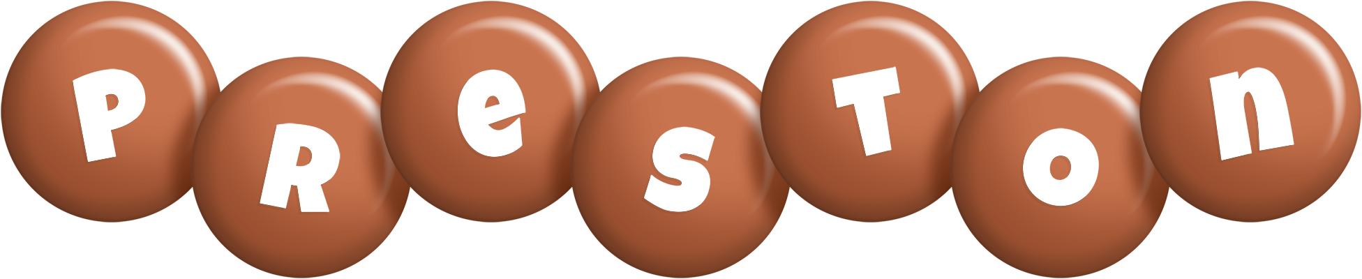 Preston candy-brown logo