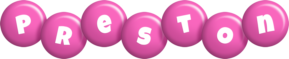 Preston candy-pink logo