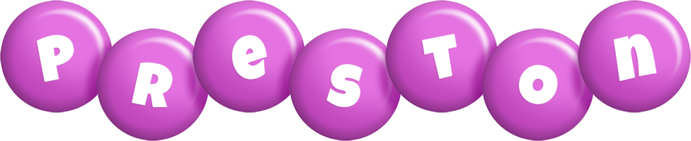 Preston candy-purple logo