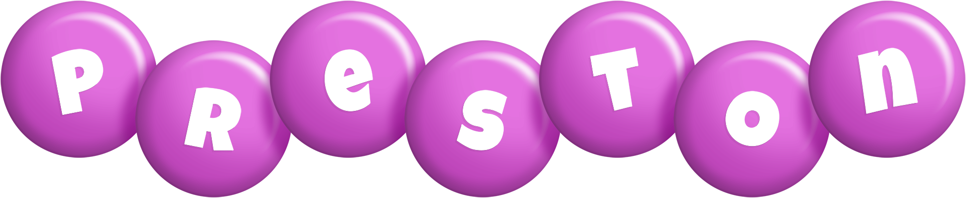 Preston candy-purple logo