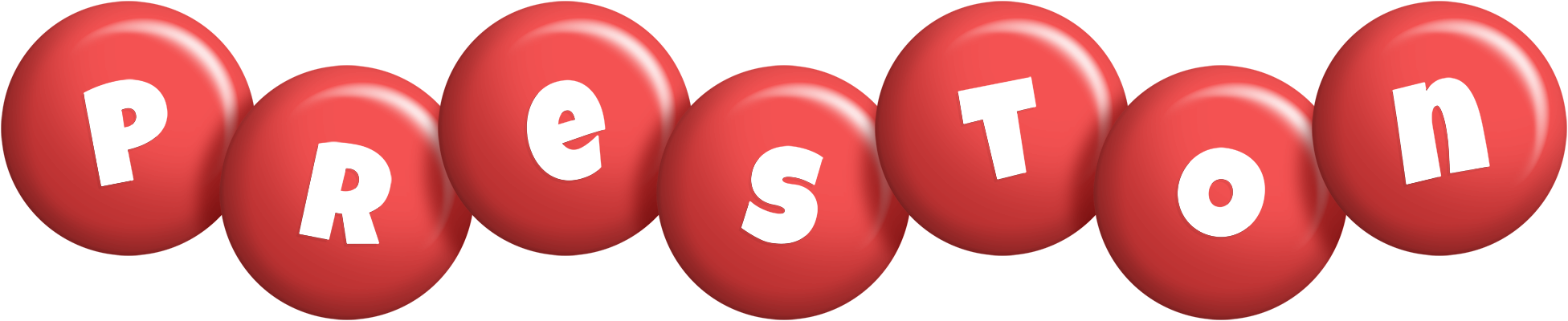 Preston candy-red logo