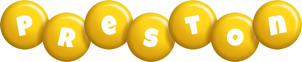 Preston candy-yellow logo