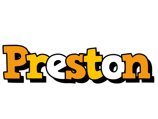 Preston cartoon logo