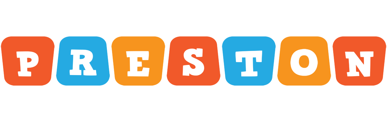 Preston comics logo