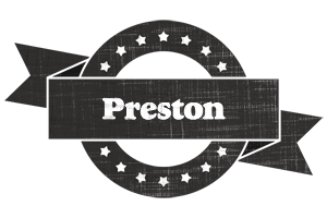 Preston grunge logo