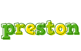 Preston juice logo