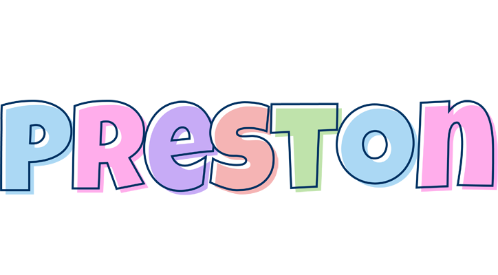 Preston pastel logo