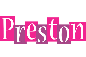 Preston whine logo