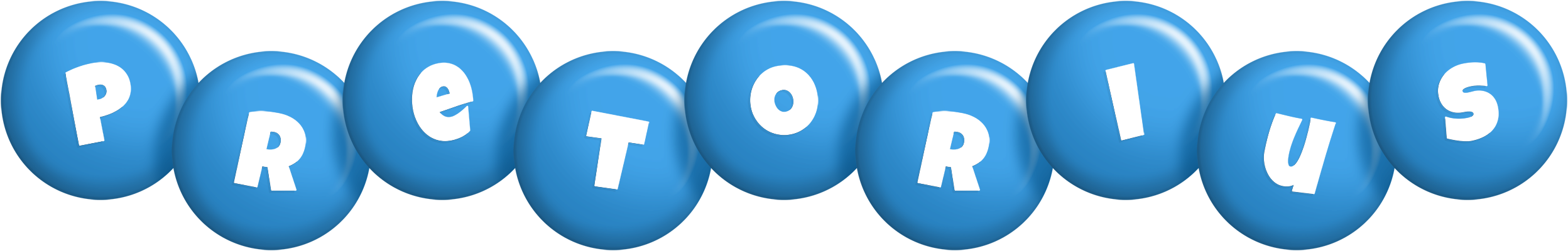 Pretorius candy-blue logo
