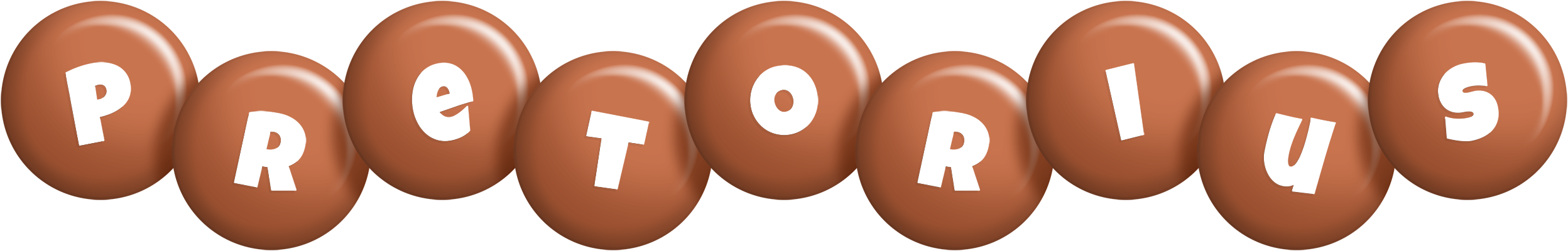 Pretorius candy-brown logo