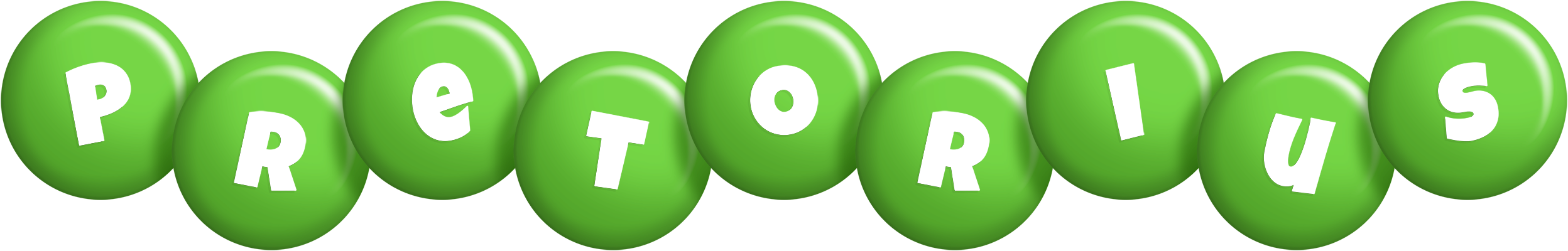 Pretorius candy-green logo
