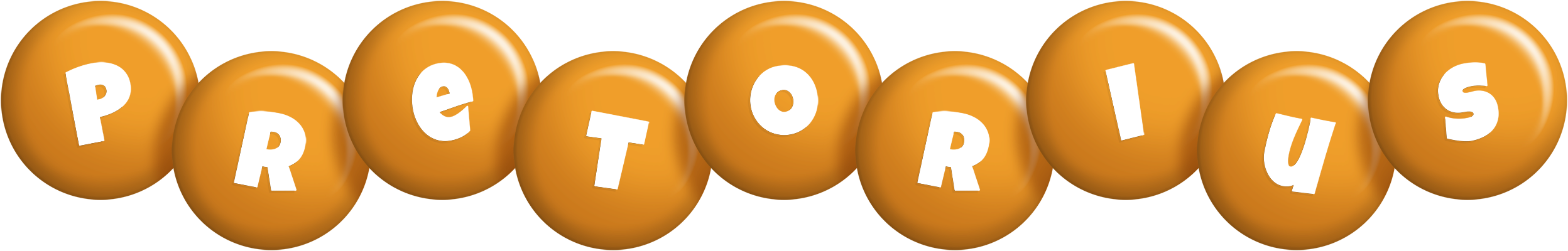 Pretorius candy-orange logo