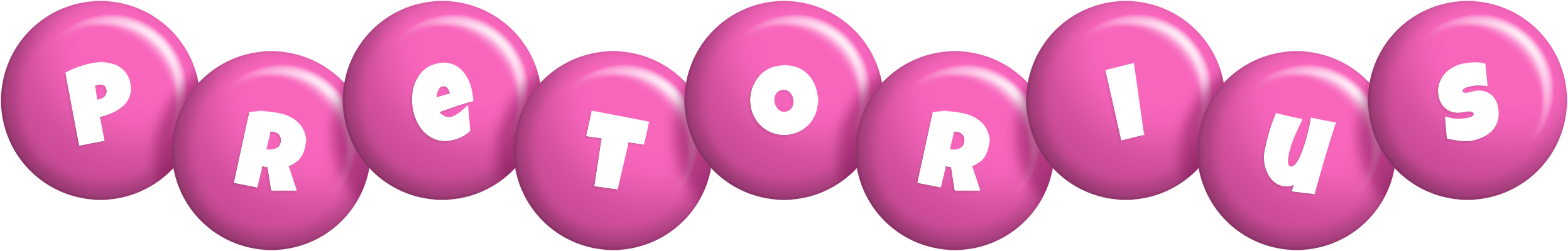 Pretorius candy-pink logo
