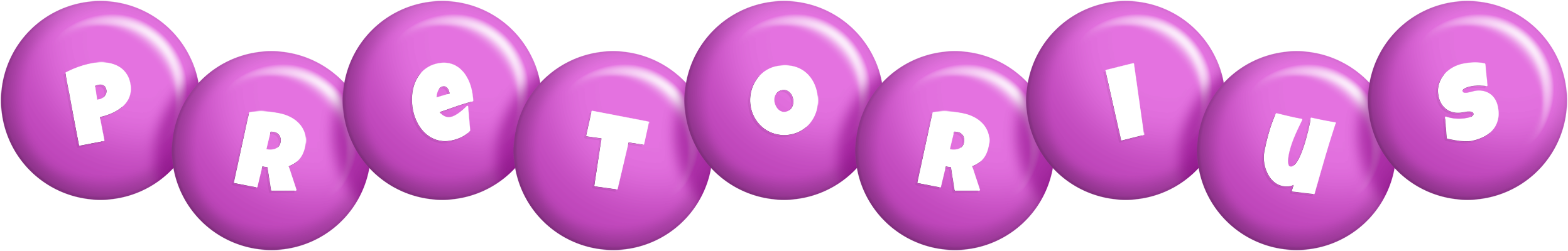 Pretorius candy-purple logo